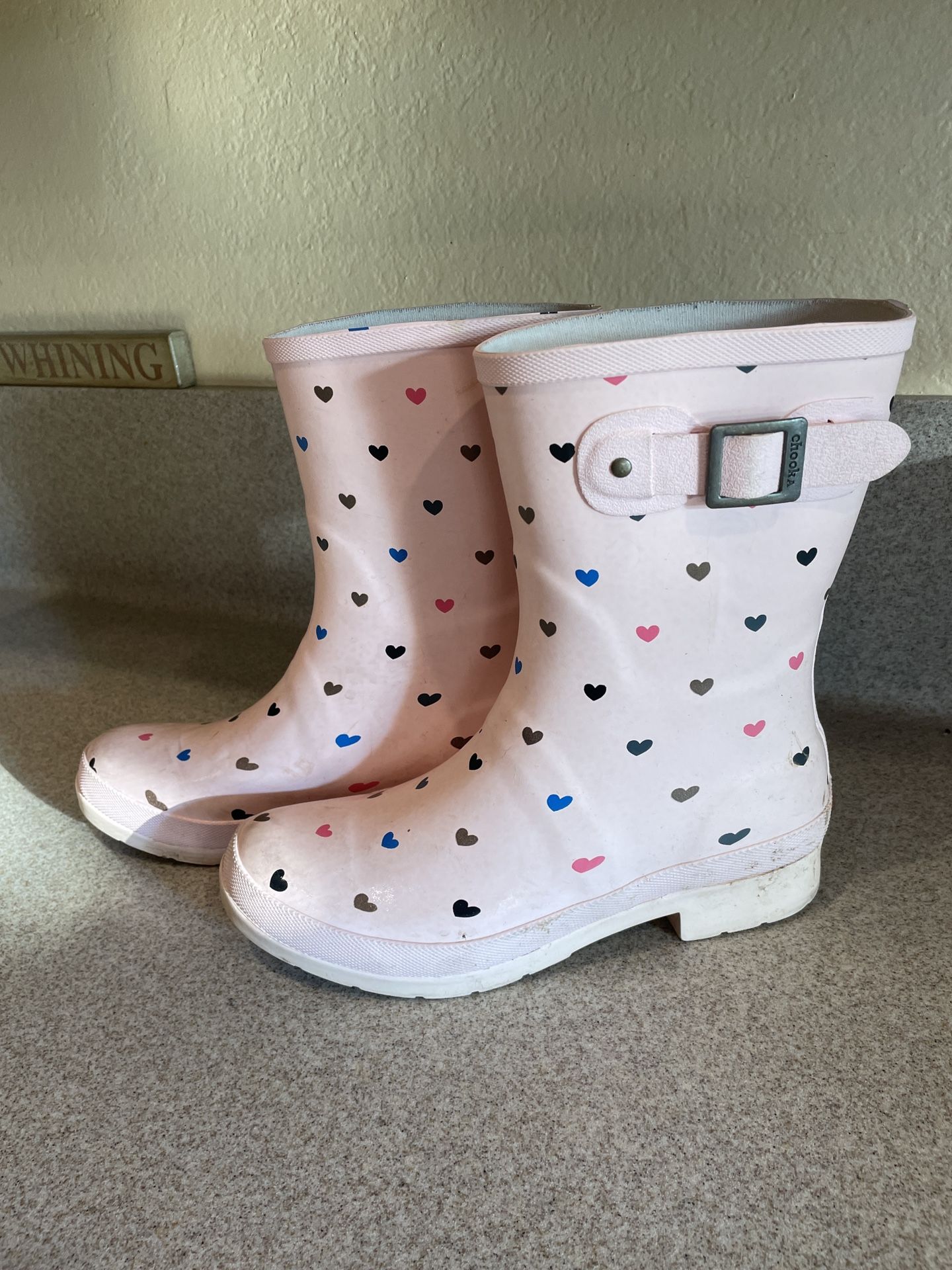 Chooka Rain boots Size 8 Pink