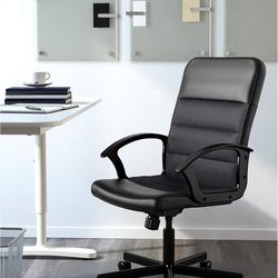 IKEA Renberget Black Swivel Chair, Bomstad
