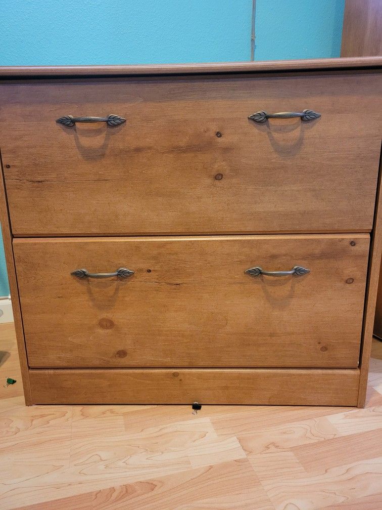 Wooden Filing Cabinets - Very Good Condition