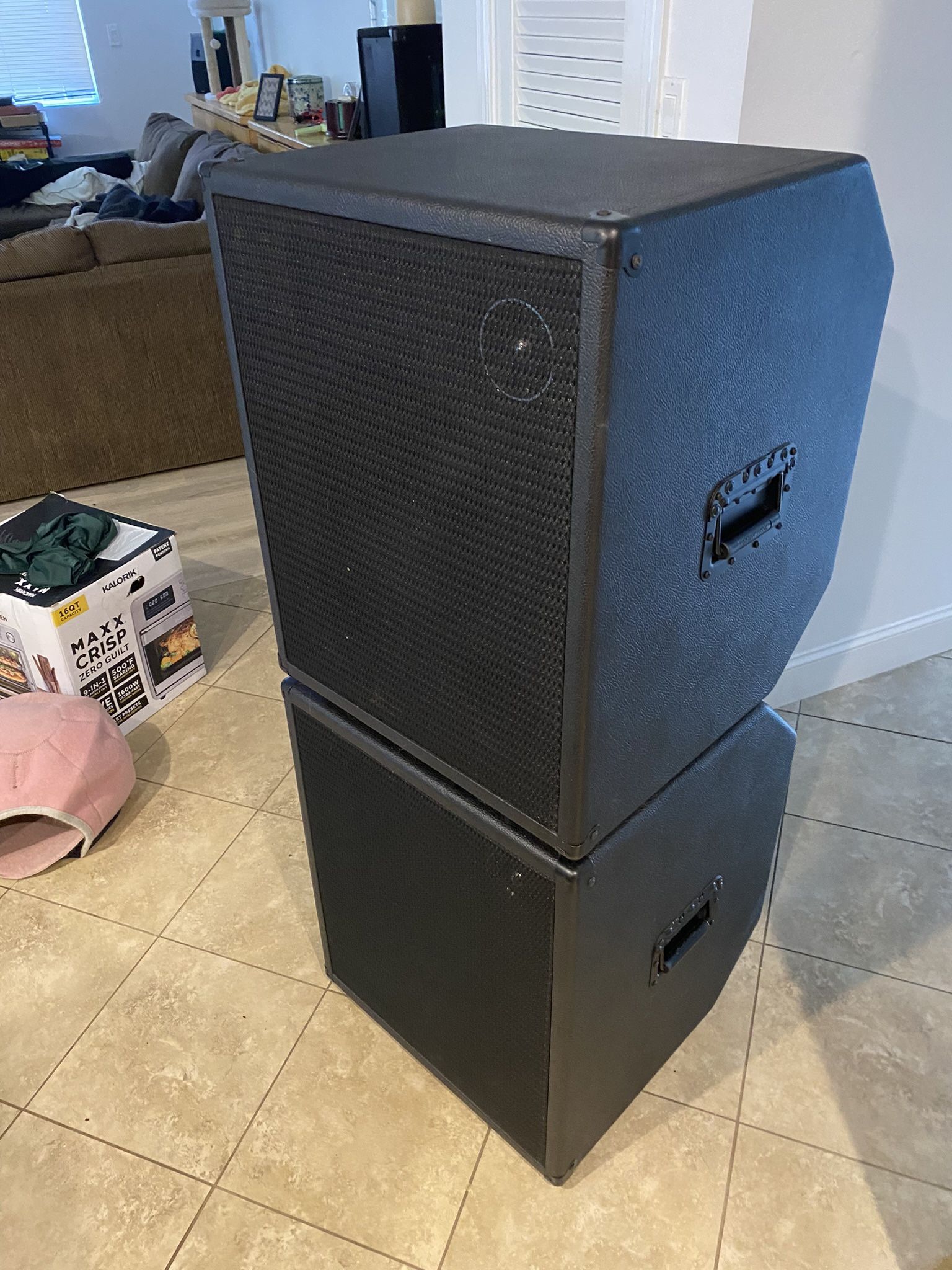 Custom PA Speakers Pair–500W / 8Ω – High Quality Passive Cabinets
