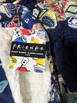 Authentic FRIENDS TV SERIES Soft Slipper Socks 2 pairs