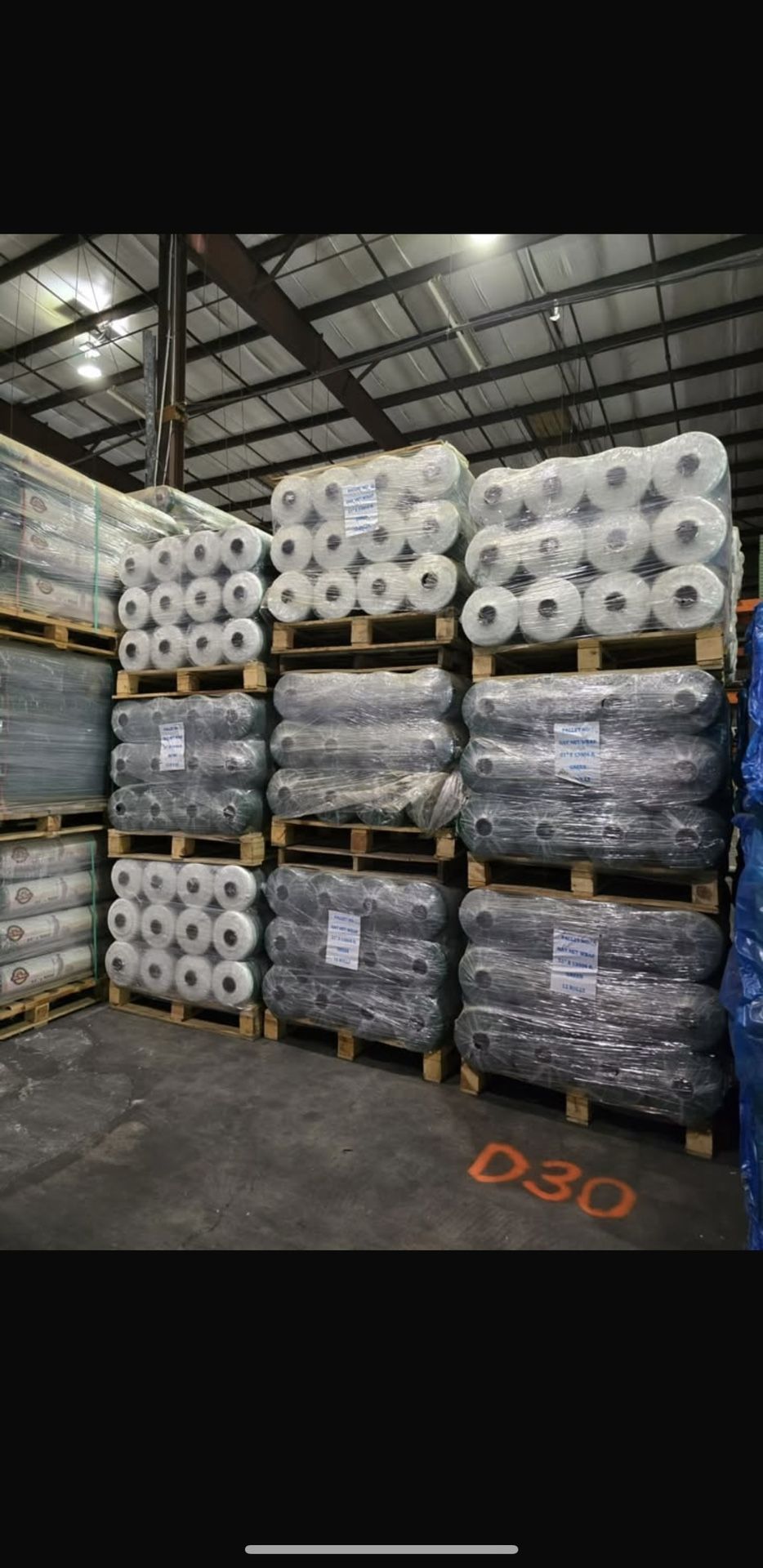 HAY NET WRAP PREMIUM Commercial Grade UV Resistant Line Markers ,Corn Stalks, Alfalfa and More