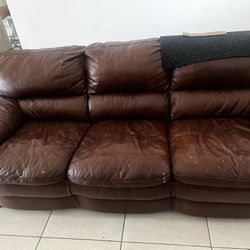 Leather Couch Sofa And Loveseat 
