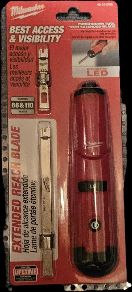 Milwaukee Extended Blade Punch Down Tool - Brand New!