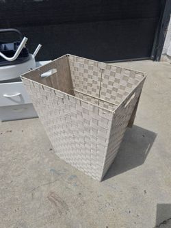 Woven Strap Storage Basket Bin