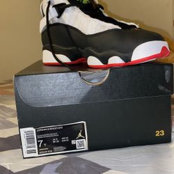 Jordan 6 Rings Black/university Red white 