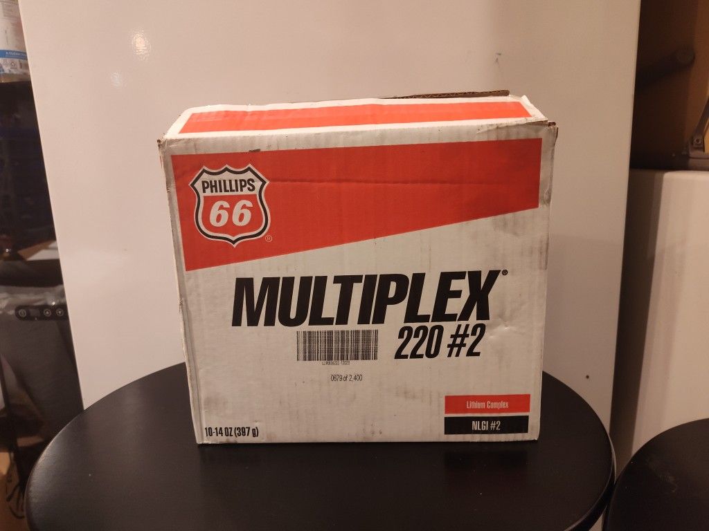 8 New Tubes Phillips 66 Multiplex 220 #2 Grease
