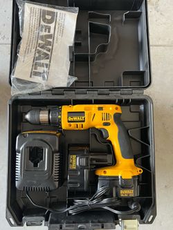 DeWalt Drill with 2 Batteries and Charger in case