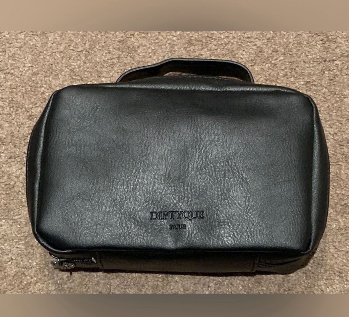 Rare Diptyque Qatar Airways Business Class Brand New Top Handle Amenity Kit Bag