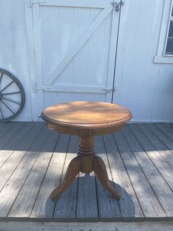 Oak side table
