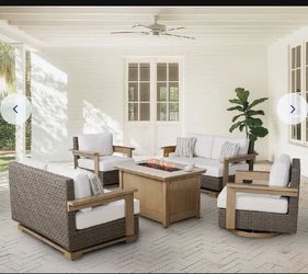 Agio Juniper 5 piece Outdoor Fire Seating set