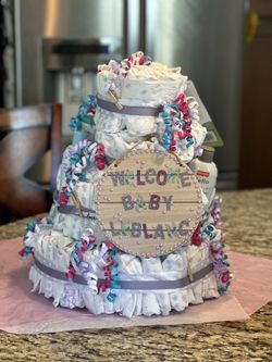 Custom Diaper Cake For Momma To Be…
