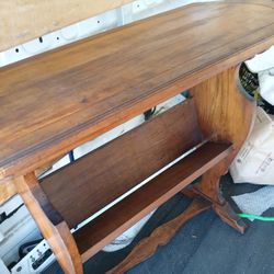 Antique Book Shelf Library Table 