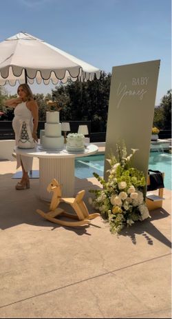 Wood Rocking Horse Baby Shower or Gender Reveal