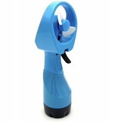ABS Battery Powered Handheld Water Misting Fan Manual Spray Fans for Beach Travel Outdoors 