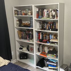 Pair of 2 Book Shelves - Book Shelf Set