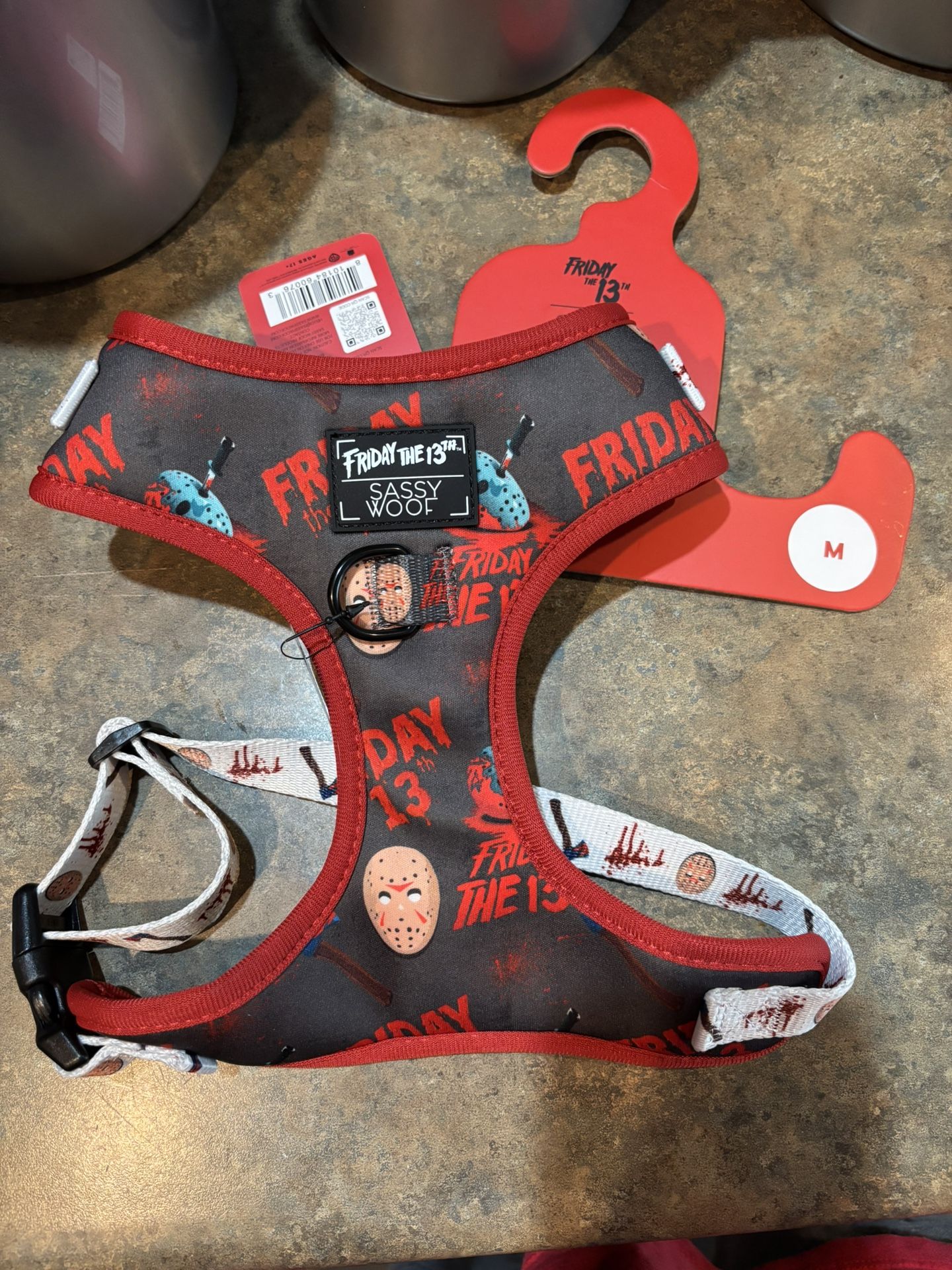 Friday 13th Dog Harness NEW. Size Medium Jason Voorhees