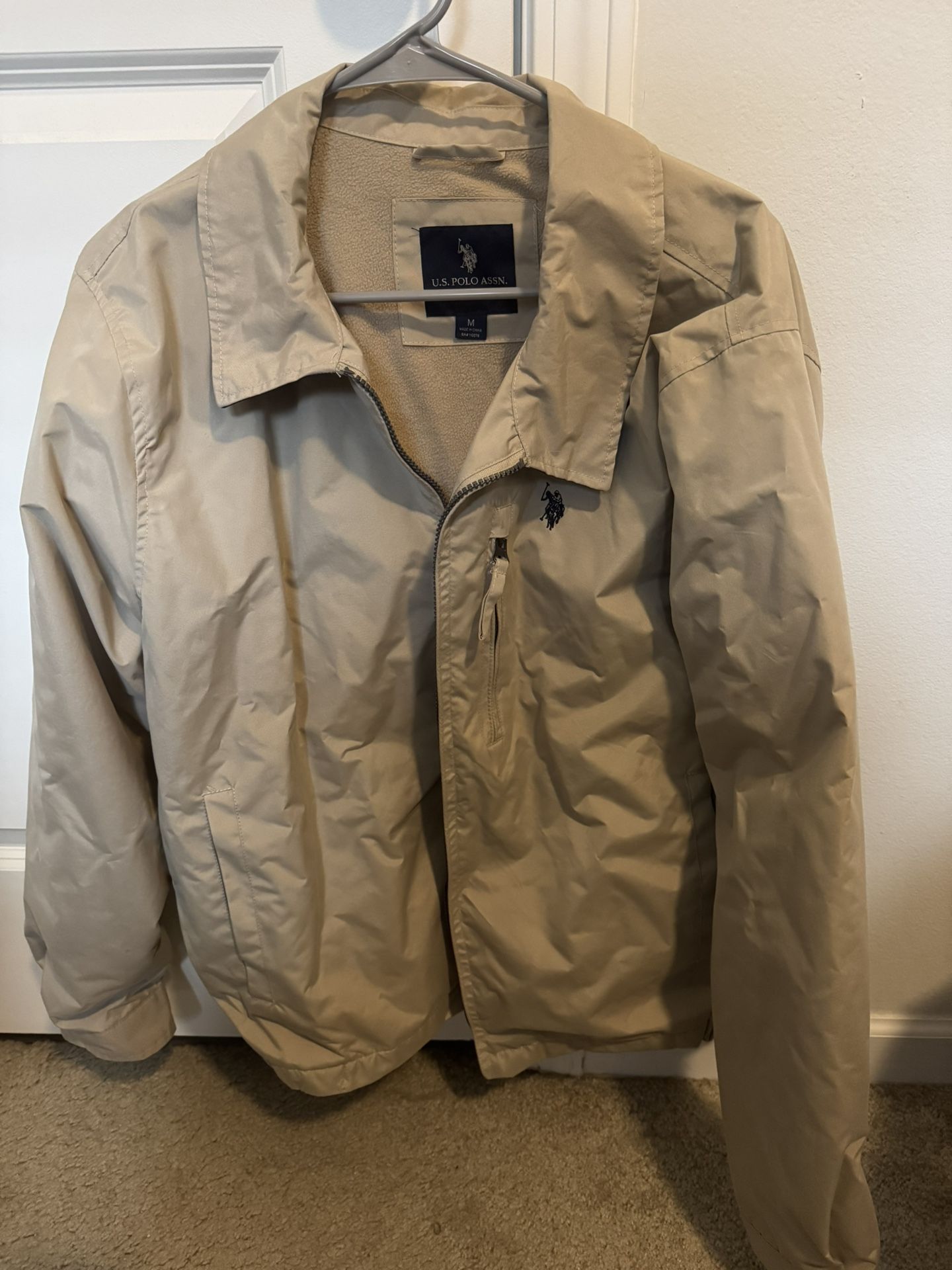US Polo Association Khaki Jacket Size Medium