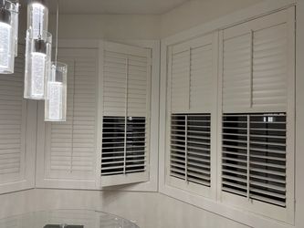 Solid Wood Plantation Shutter Panels - Excellent Condition (Set of 4)-see description