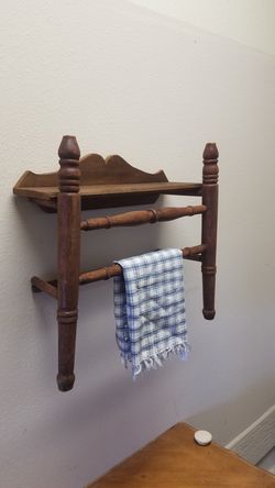 Repurposed chair part for hanging stuff