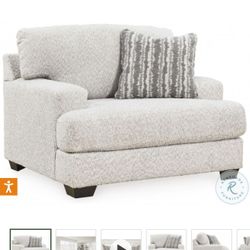 Two Signature Design by Ashley Oversized Chairs 
