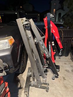 Pittsburgh 1 Ton Foldable Engine Hoist