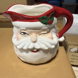 Winking Santa Creamer