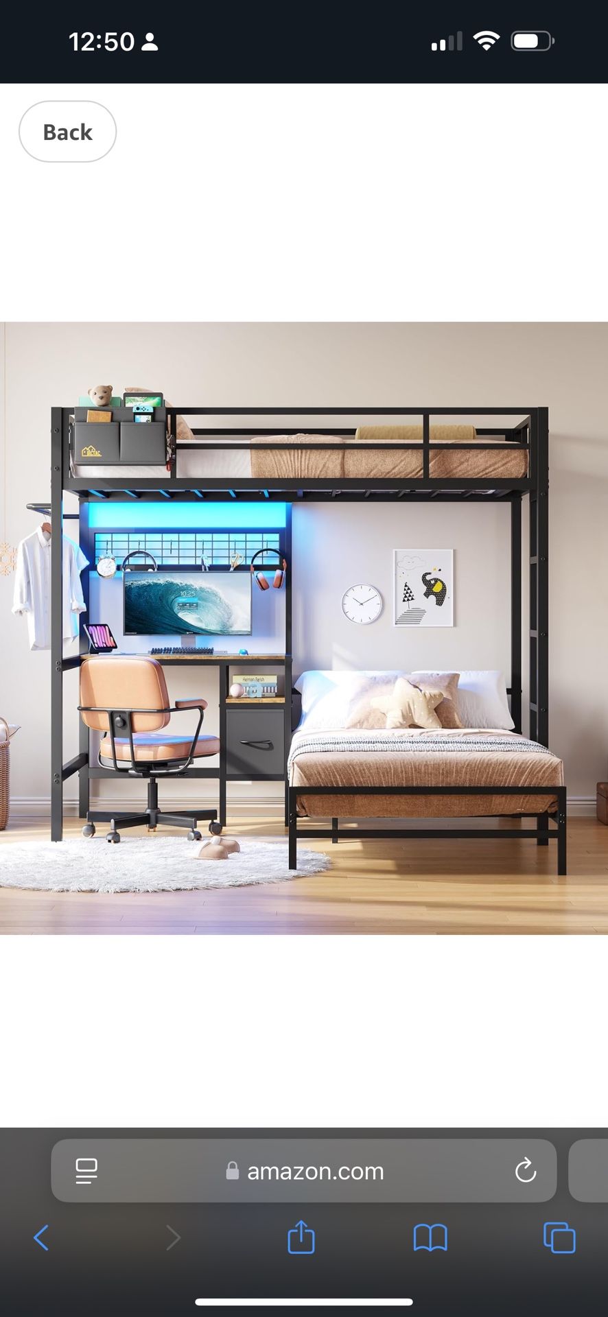 Bunk Bed With Built In Desk