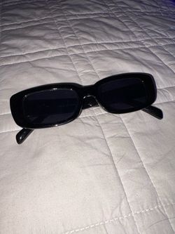 Black Rectangle Frame Sunglasses