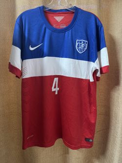 US SOCCER ⚽️ USA 🇺🇸 Nike 2014 World Cup #4 Bradley Jersey XL