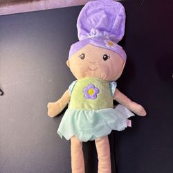 17” Soft Toy Paisley the Pixie Purple Hair Green Dress | Russ
