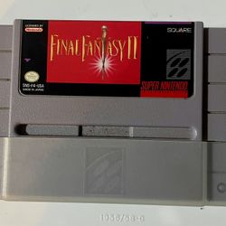 Final Fantasy 2 Super Nintendo Video Game.
