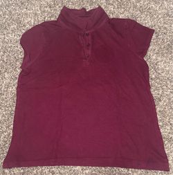 Girls Maroon Uniform Polo Shirt