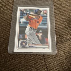 2020 Bowman Yordan Alvarez Rookie Card