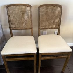 Stakmore  Vintage Set Of 2 Folding Chairs 