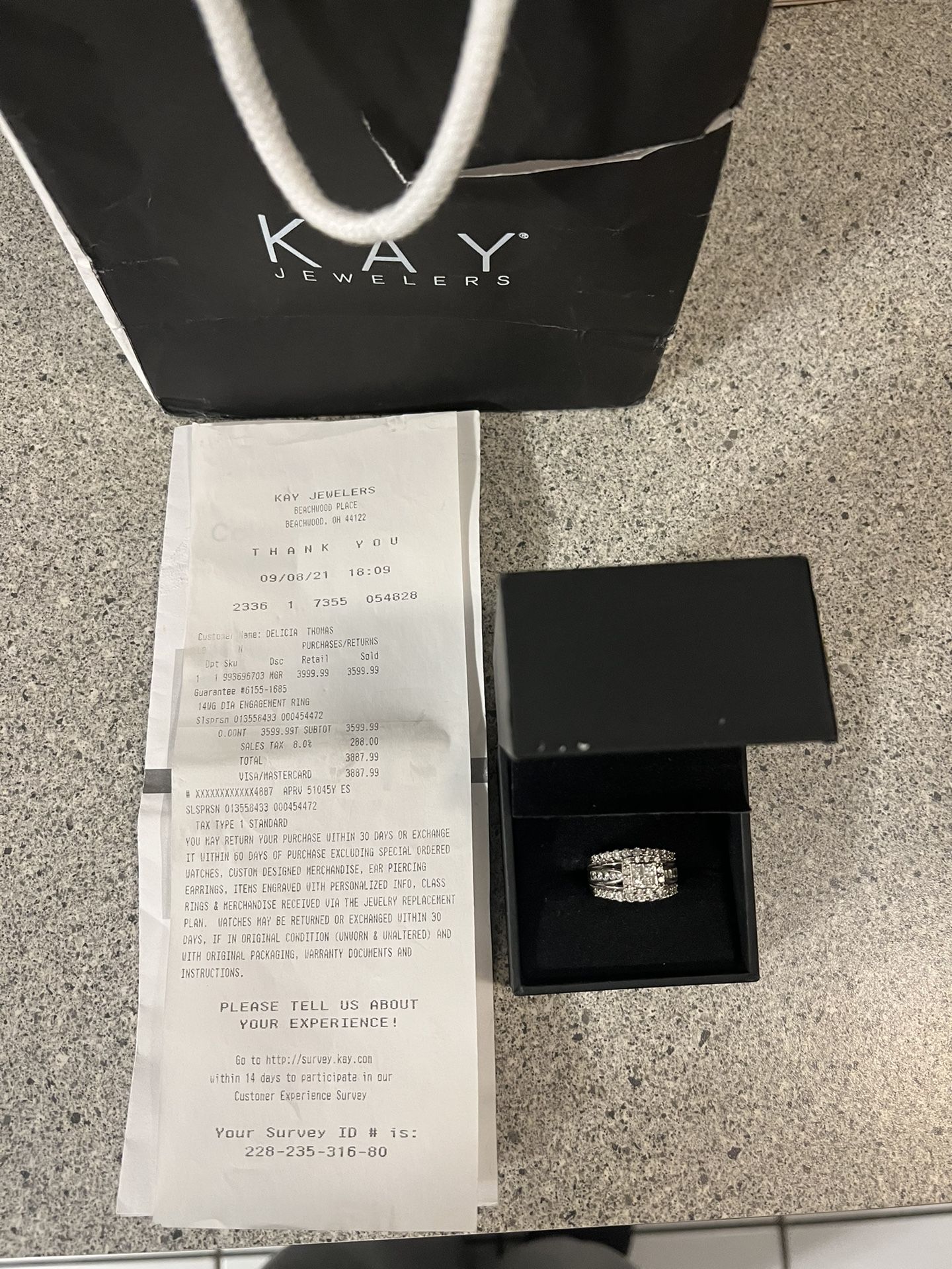 Diamond Wedding Ring $2995 OBO