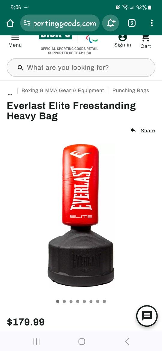 Everlast Elite Freestanding Heavy Bag
