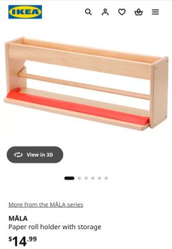 IKEA MÅLA Paper Roll Holder with Storage