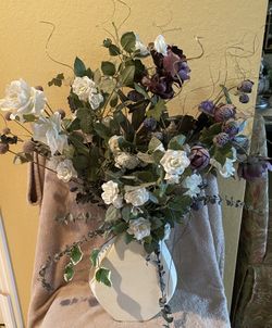 Purple Floral Arrangement, 30” High