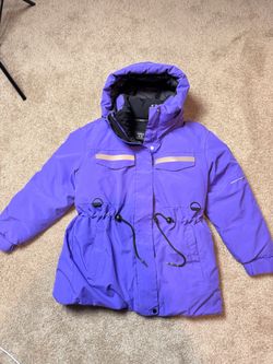 Women's purple fashion down jacket