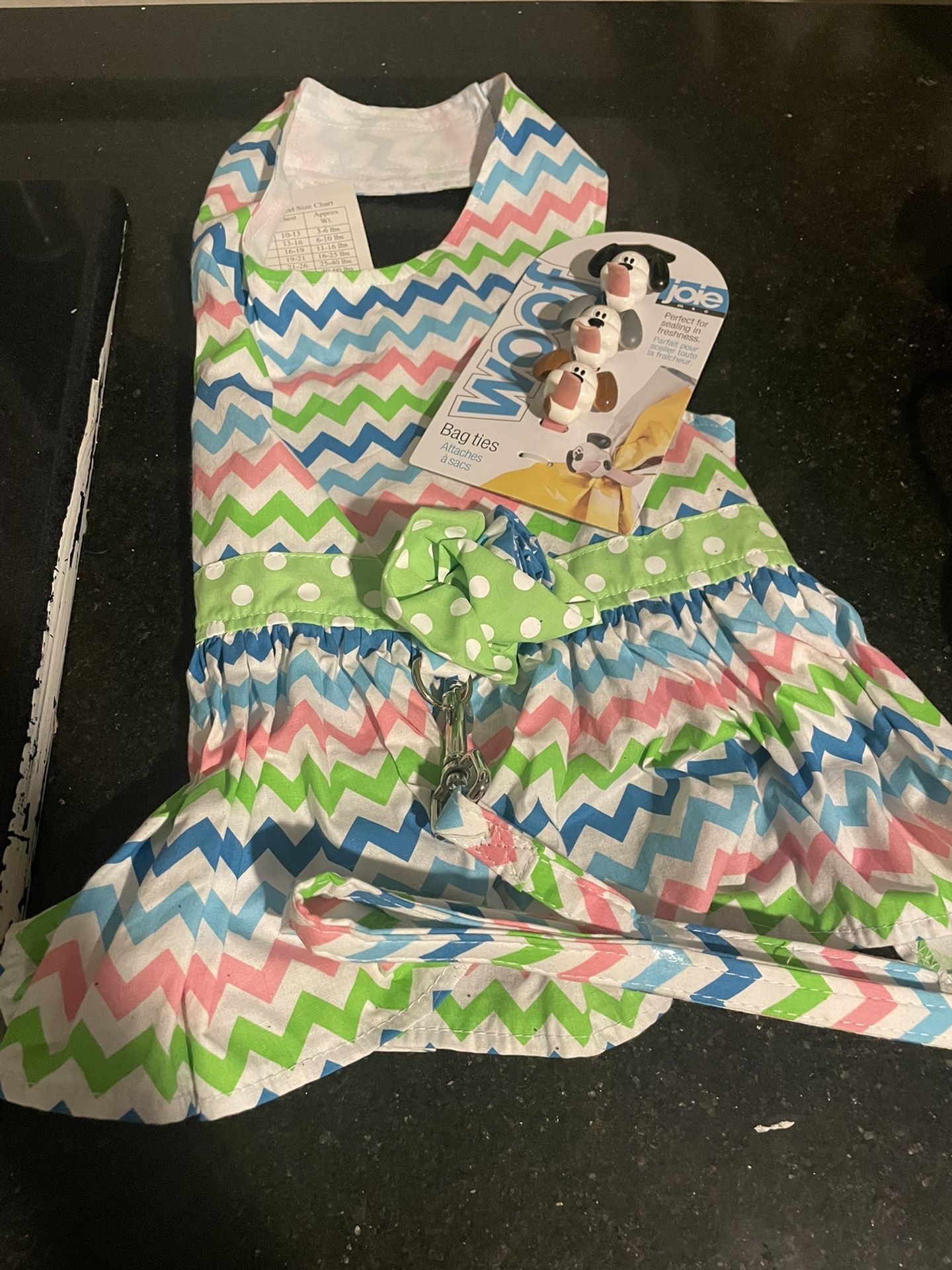 Cute Dog Harness Dress And Dog Baggie Ties