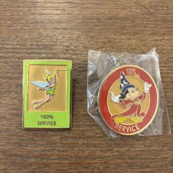 Disney 100% Service Staff Pin