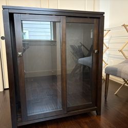Book Case w/ Glass Front Doors