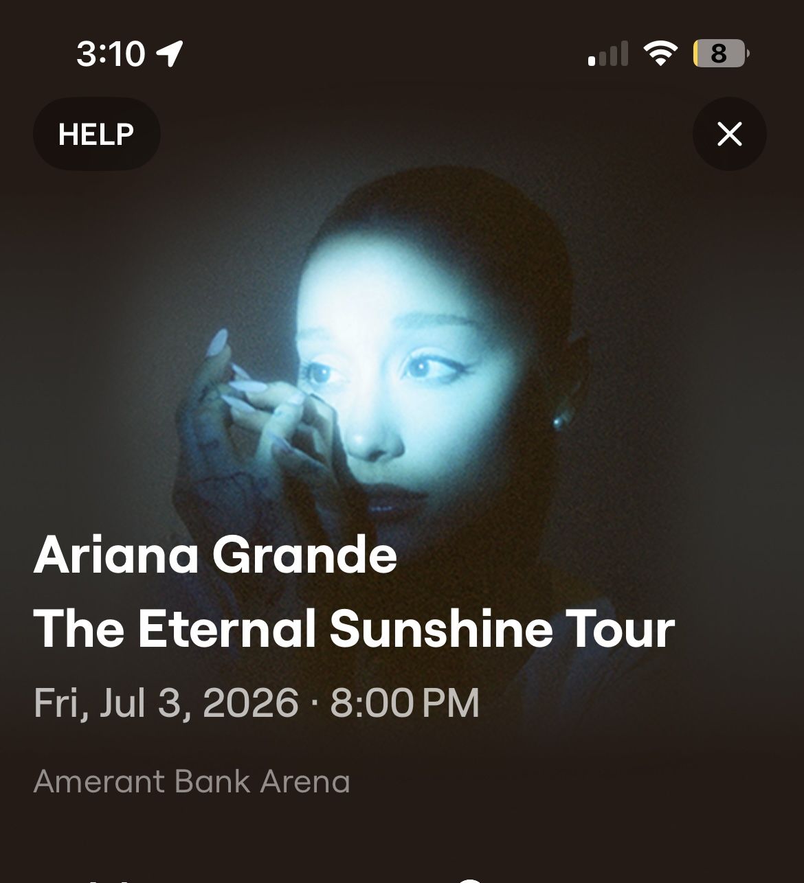 Ariana Grande July 3rd 2026 - The Eternal Sunshine Tour