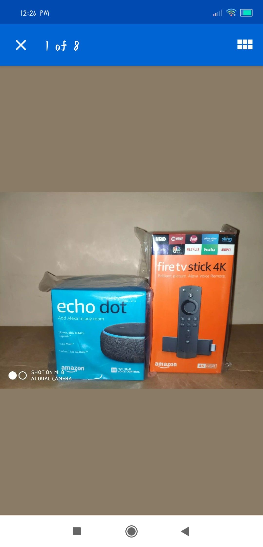 BUNDLE Amazon fire tv stick 4k with echo dot BRAND NEW SEALED