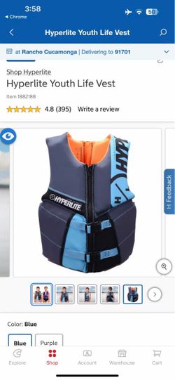 New Hyperlite Youth Life Vest
