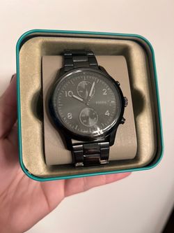 Fossil Bennett 45mm Multifunction Black Stainless Steel Watch (Model: BQM7093)