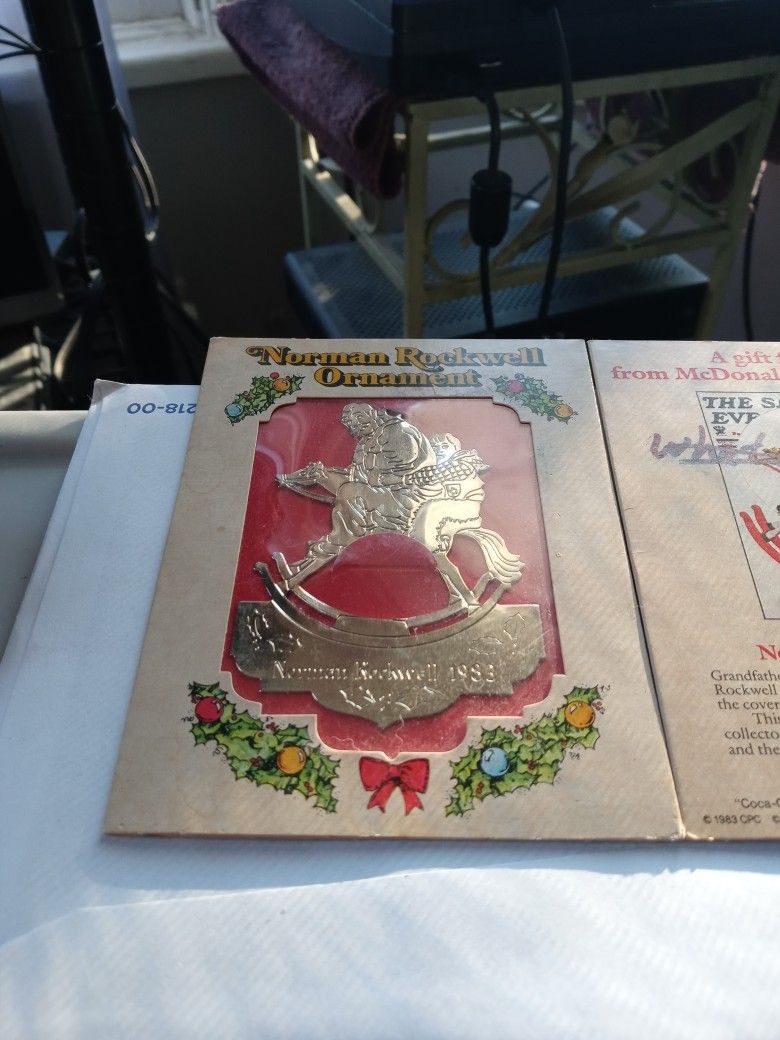 Mcdonalds And Coca Cola Ornament.