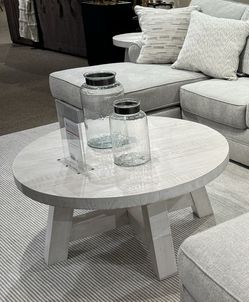 Off White Round Coffee Table