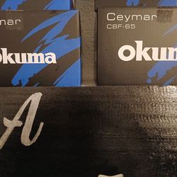 2 Okuma Ceymar CBF-65/ 1 Okuma C-65 w/rods